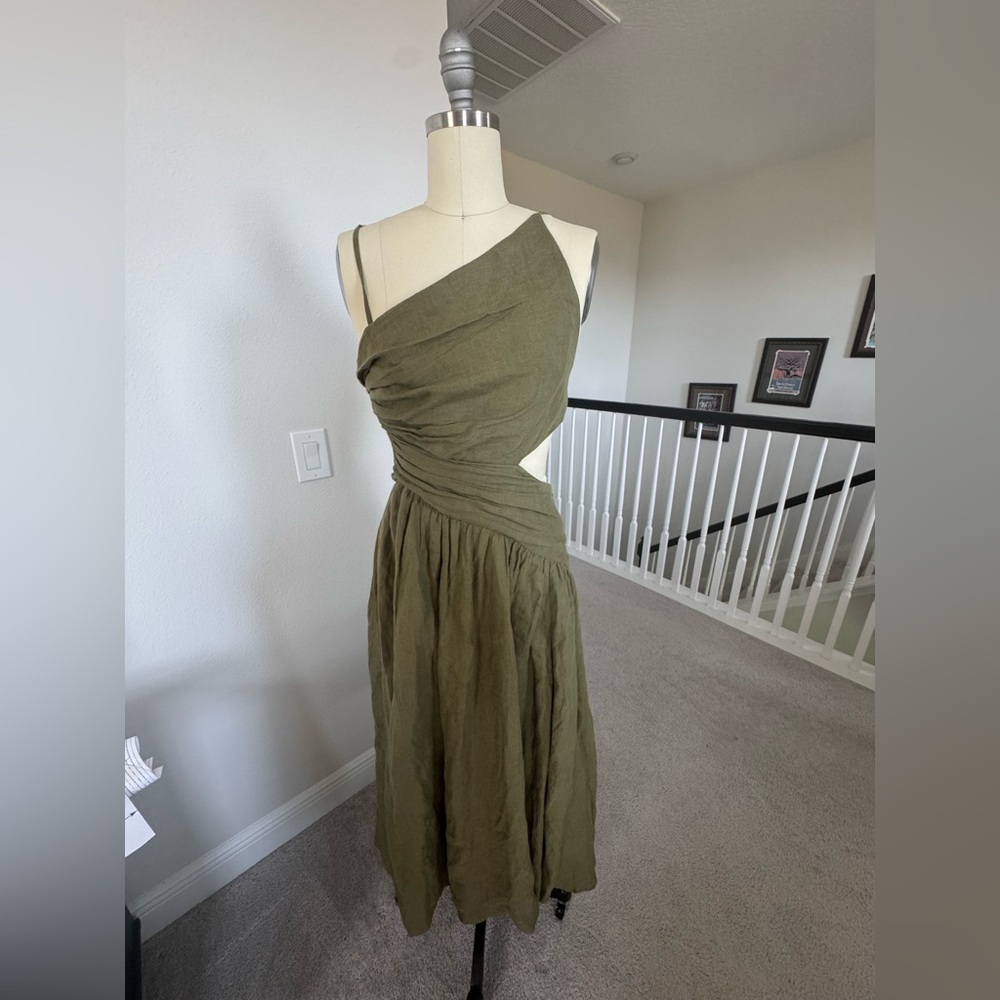 Zimmerman midi open back dress